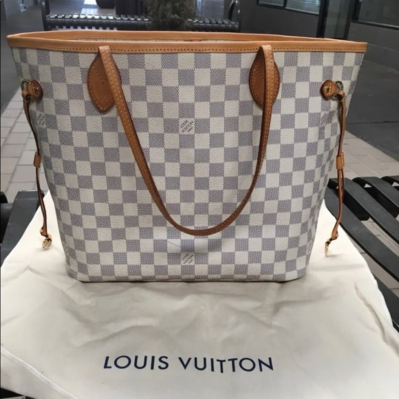 Louis Vuitton Handbags - Louis Vuitton Azur Neverfull MM